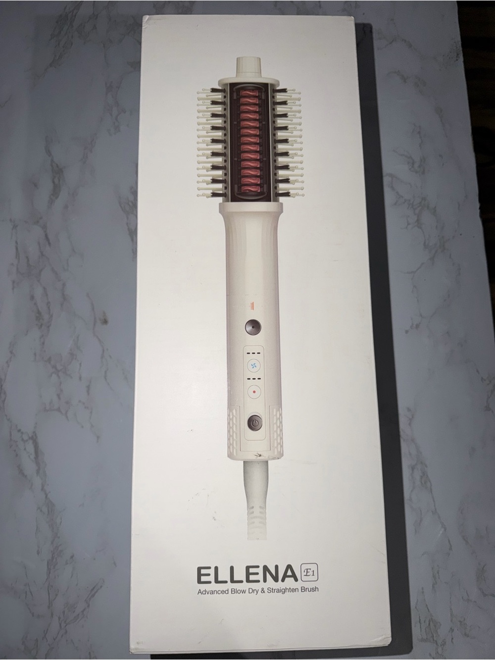 White Advanced Blow Dry & Straighten Hair Brush